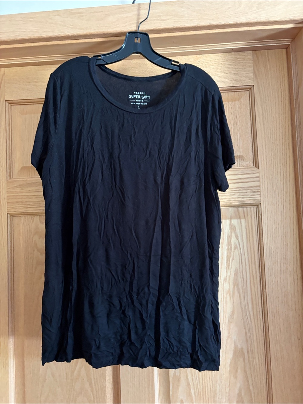 Super Soft Black Crewneck Tee